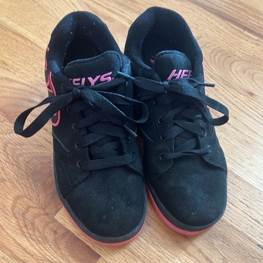 HEELYS Black/Pink Sneakers, Size 5/6